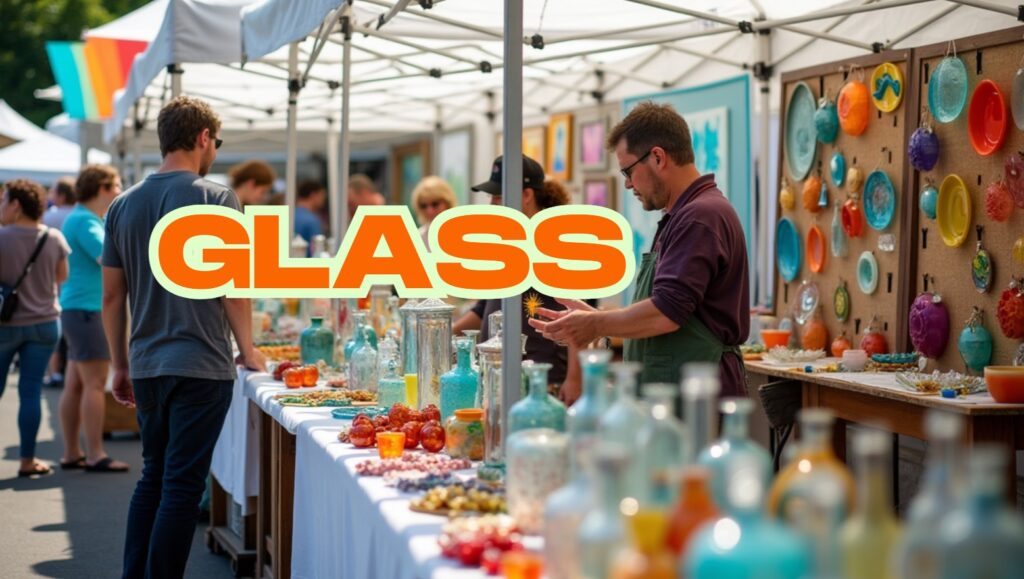 Mystic outdoor Art Festival Glass Exhibitors