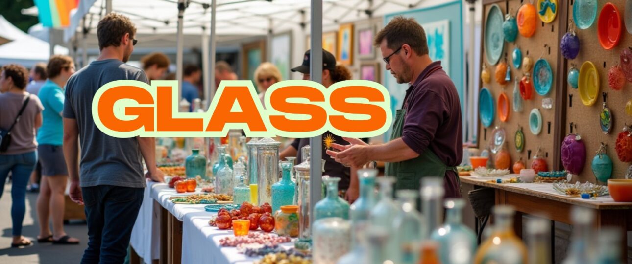 Mystic outdoor Art Festival Glass Exhibitors