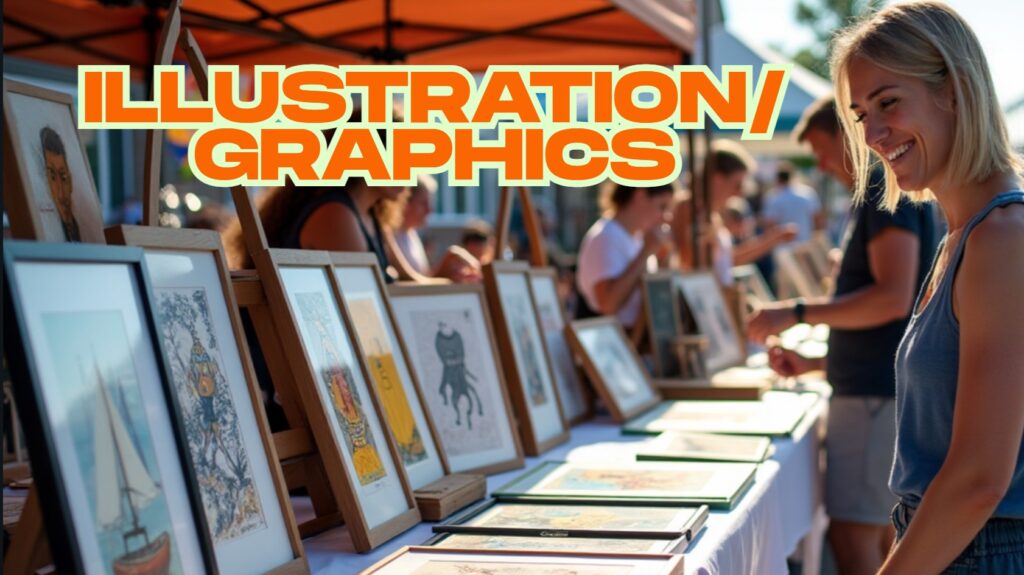 Mystic Outdoor Art Festival Illustrations and Graphics Exhibits