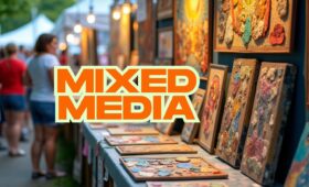 Mystic Outdoor Art Festival Mixed Media Art