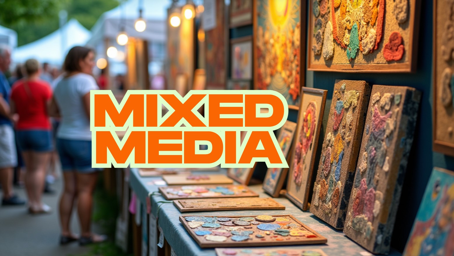 Mystic Outdoor Art Festival Mixed Media Art