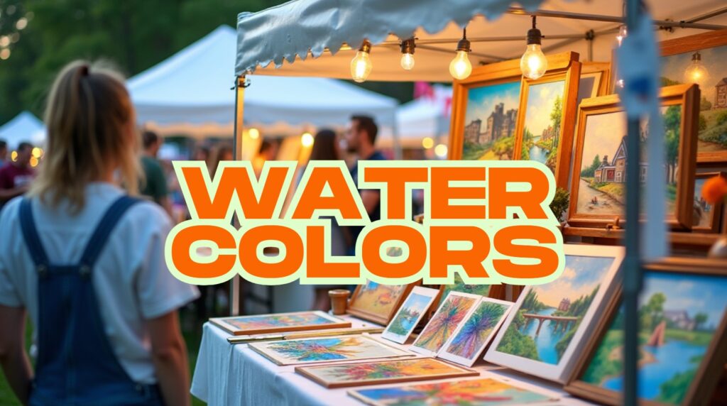 Mystic Outdoor Art Festival Water Colors Exhibits