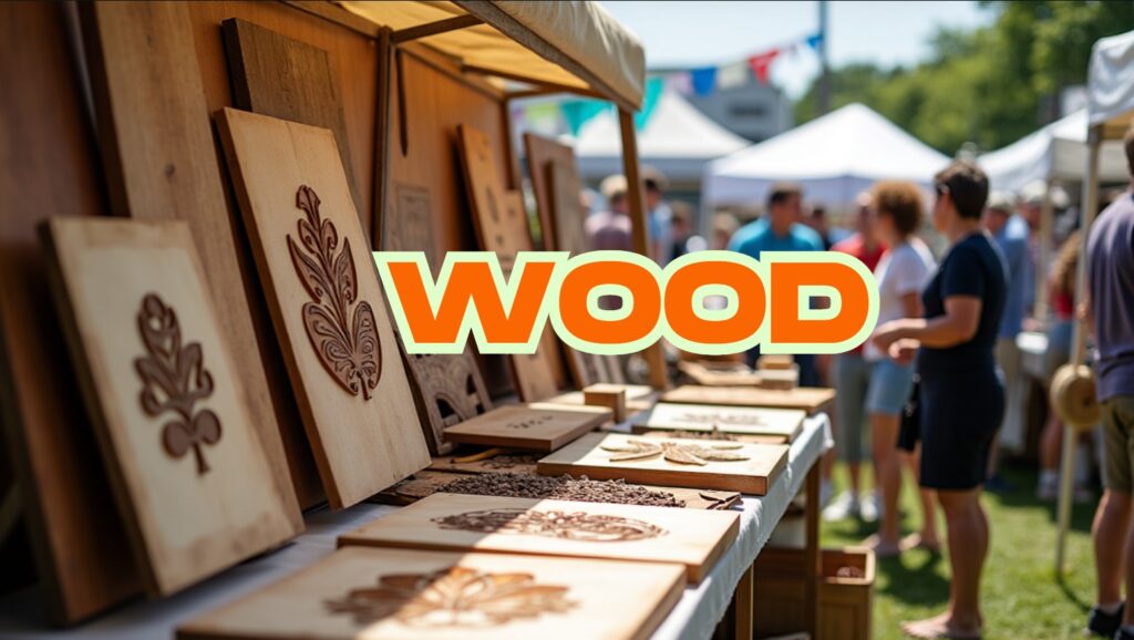 Mystic Outdoor Art Festival Wood Exhibits