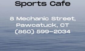 C.C. O'Brien’s Sports Cafe at 8 Mechanic Street in Pawcatuck, CT, is a friendly Irish pub celebrated for its classic pub fare, including award-winning chicken wings, burgers, and New England clam chowder, all served in a lively sports bar atmosphere