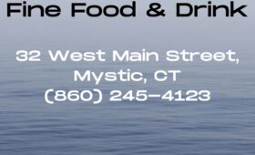 Chapter One Food & Drink, located at 32 West Main Street just past the iconic Mystic Drawbridge, is a vibrant New American restaurant offering a diverse menu of fresh seafood, dry-aged steaks, creative burgers, and vegan or gluten-free options for every palate.