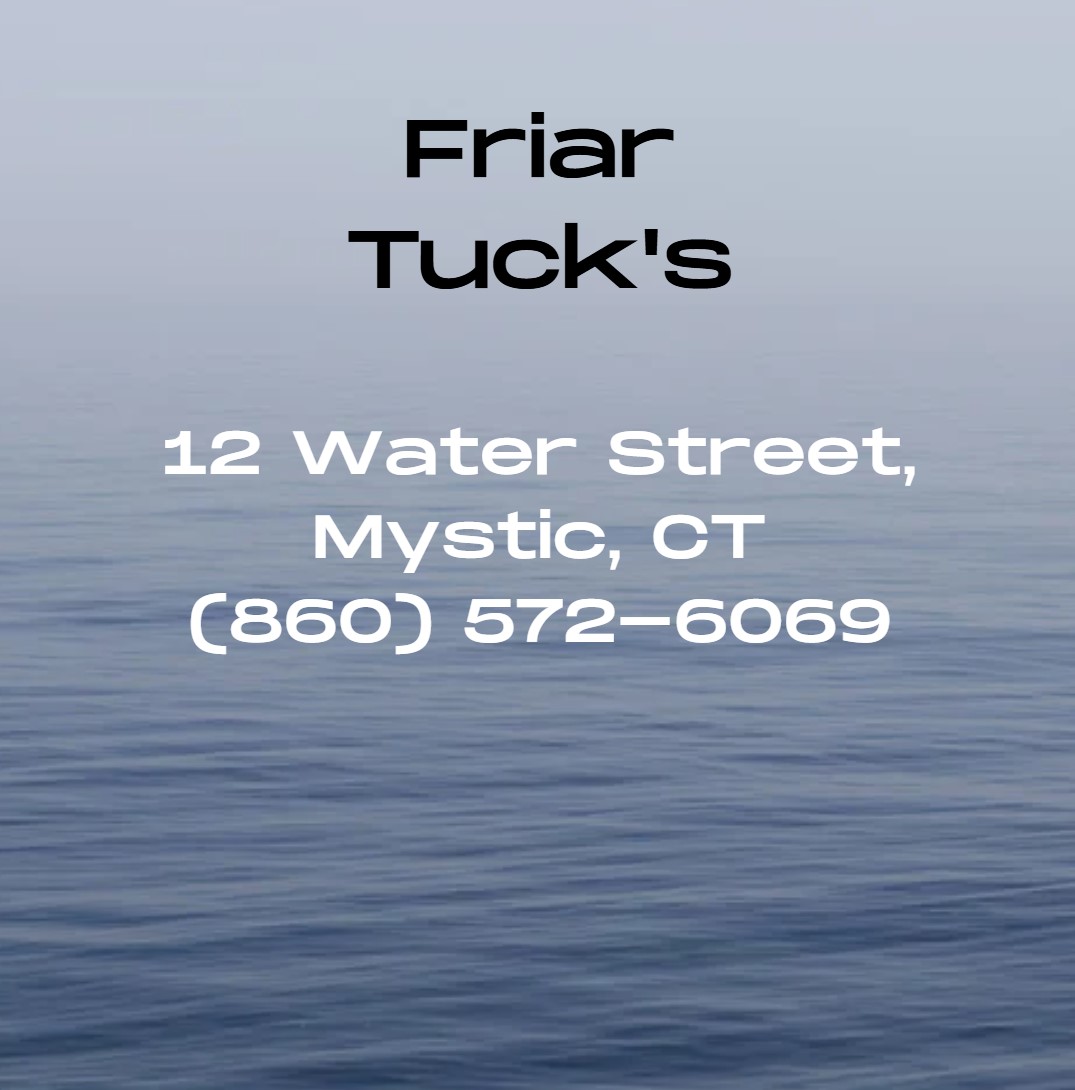 Friar Tuck’s Tavern, located at 12 Water Street in downtown Mystic, CT, is a vibrant Irish pub and sports bar offering classic English and Irish fare, including scotch eggs, bangers and mash, fish and chips, and a diverse selection of craft beers on tap.