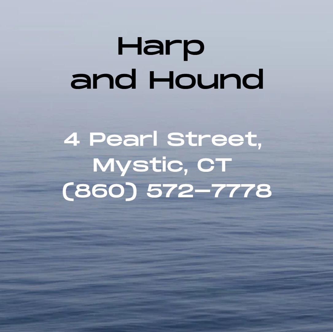 The Harp and Hound at 4 Pearl Street in Mystic, CT, is a beloved Irish pub housed in one of the town’s oldest buildings, offering a warm, welcoming atmosphere with cozy interiors, imported Irish furnishings, and classic pub fare such as fish & chips, bangers & mash, and burgers.