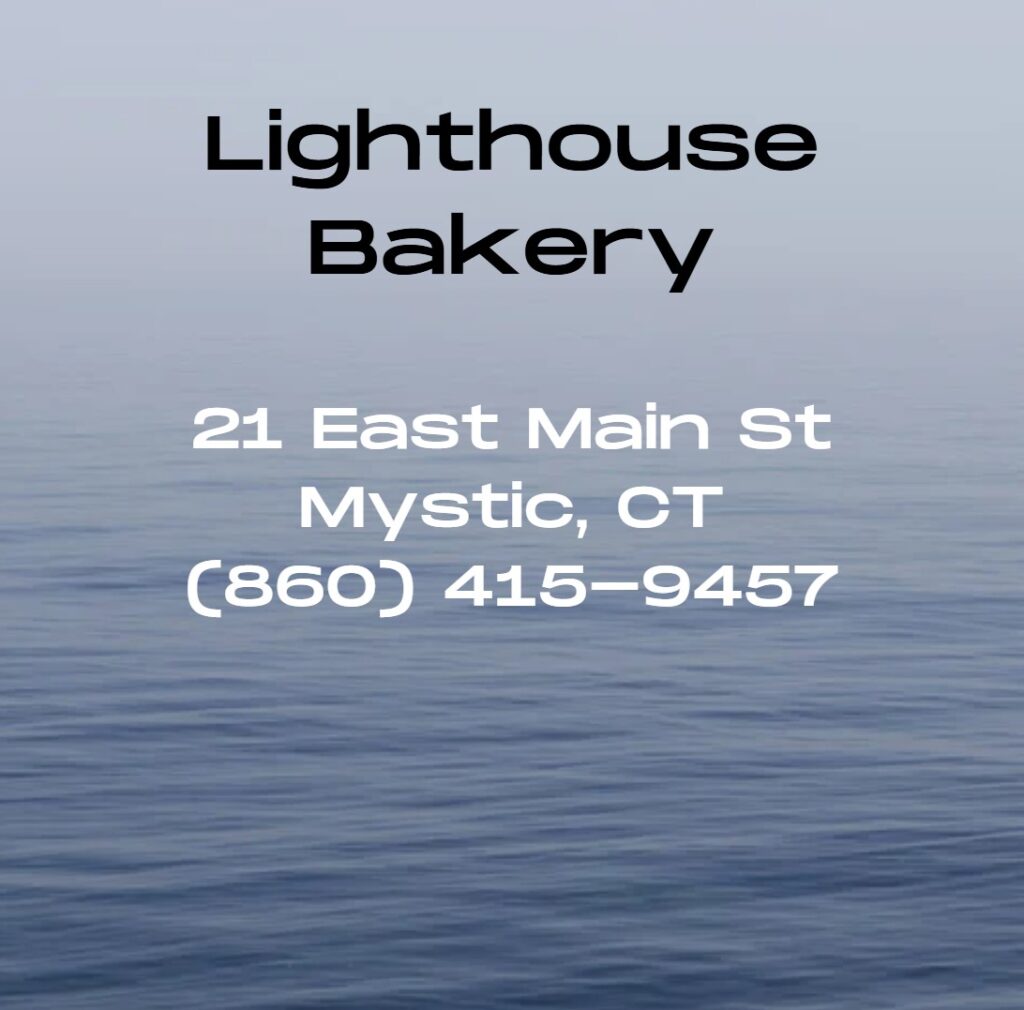 Open daily with pet-friendly outdoor seating and a menu featuring gluten-free and vegan options, Lighthouse Bakery is a top choice for breakfast, lunch, or a midday treat for both locals and visitors exploring Mystic’s historic village.