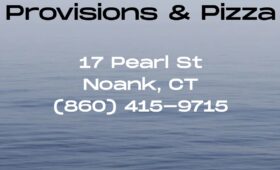 Palmer’s Provisions & Pizza at 17 Pearl Street in the heart of Noank village, just minutes from downtown Mystic, is a charming, nautical-themed market and pizzeria offering fresh, made-to-order pizzas, gourmet sandwiches, salads, and a curated selection of local snacks and provisions for boaters, beachgoers, and families.