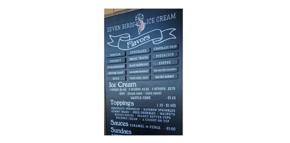 Seven Birds Ice Cream – A handcrafted ice cream shop