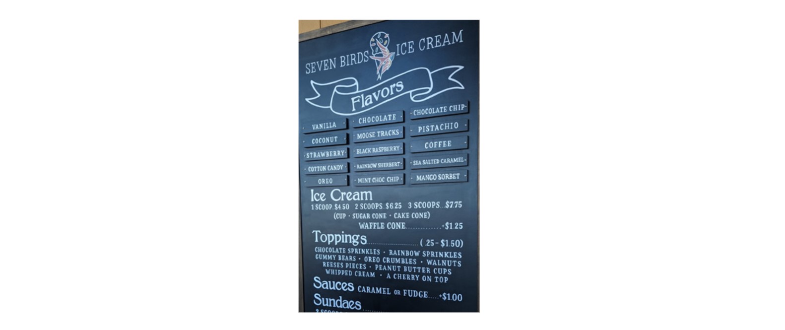 Seven Birds Ice Cream – A handcrafted ice cream shop