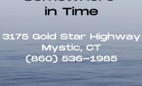 Somewhere In Time at 3175 Gold Star Highway in Mystic, CT, is a cherished local café offering a cozy, vintage-inspired atmosphere with 1940s-style decor, self-serve coffee, and a welcoming vibe for breakfast and lunch lovers