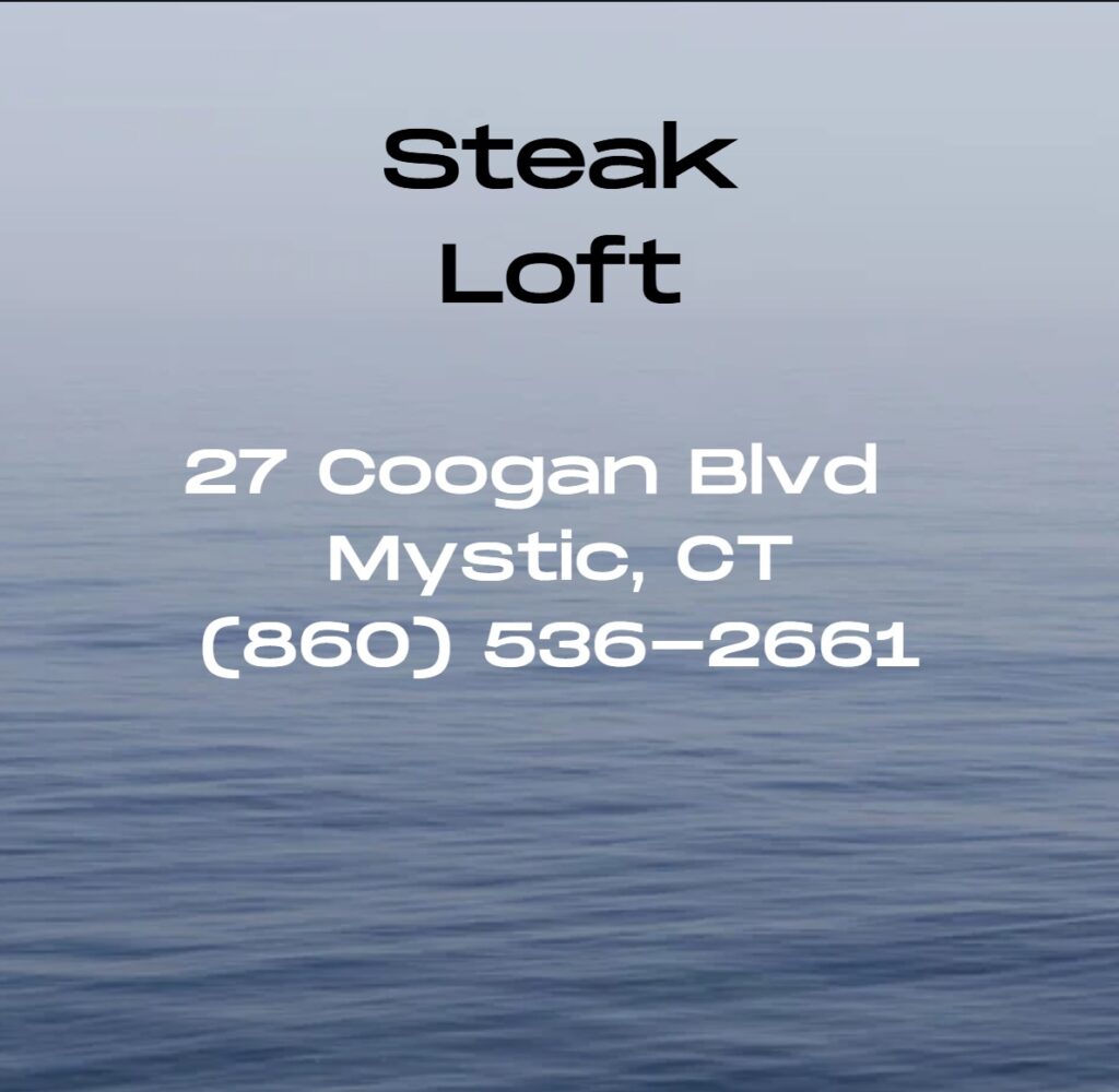 With a menu featuring New York sirloin, rib eye, stuffed shrimp, and classic New England clam chowder, Steak Loft offers hearty American cuisine, live entertainment, and a welcoming vibe that makes every meal a memorable occasion in Mystic.