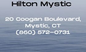 The Irons Restaurant and Bar, located inside Hilton Mystic at 20 Coogan Boulevard, is a modern American eatery celebrated for its locally sourced seafood, creative classics, and seasonal dishes served in a stylish setting inspired by Mystic’s shipbuilding heritage.