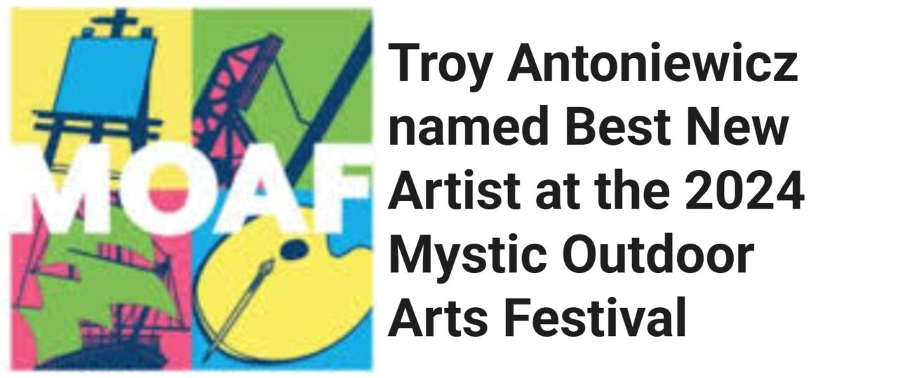 Troy Antoniewicz named Best New Artist at the 2024 Mystic Outdoor Arts Festival