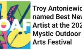 Troy Antoniewicz named Best New Artist at the 2024 Mystic Outdoor Arts Festival