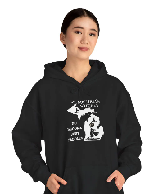 Houghton Lake, Michigan, witches hooded sweatshirt