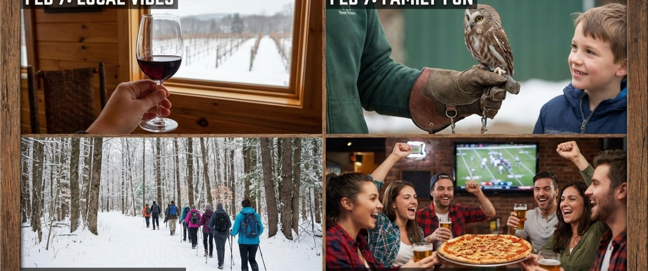 A snowy day in Mystic February 7