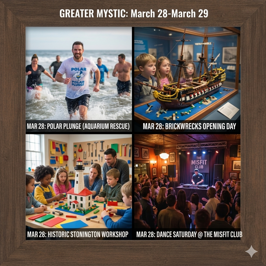 Mystic, CT Happenings March 28-29